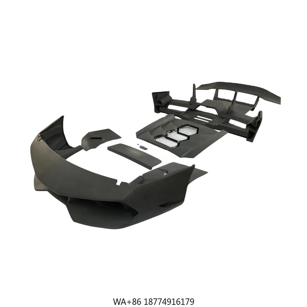 

High Quality LP670SV Style Carbon Fiber Body Kit Bumper Hood Spoiler Diffuser Accessories Bodykit for r LP640