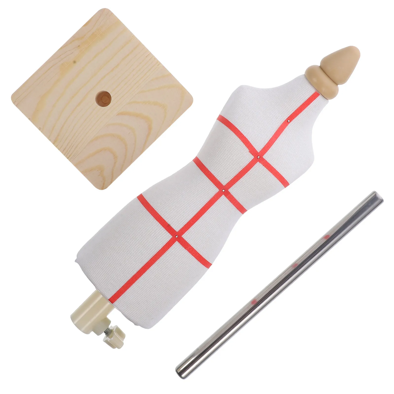 1Set Kleding Etalagepop Houten Jurk Stand voor Home Decor Fotografie Etalage Display Buste Mannequin Vrouw Naaien