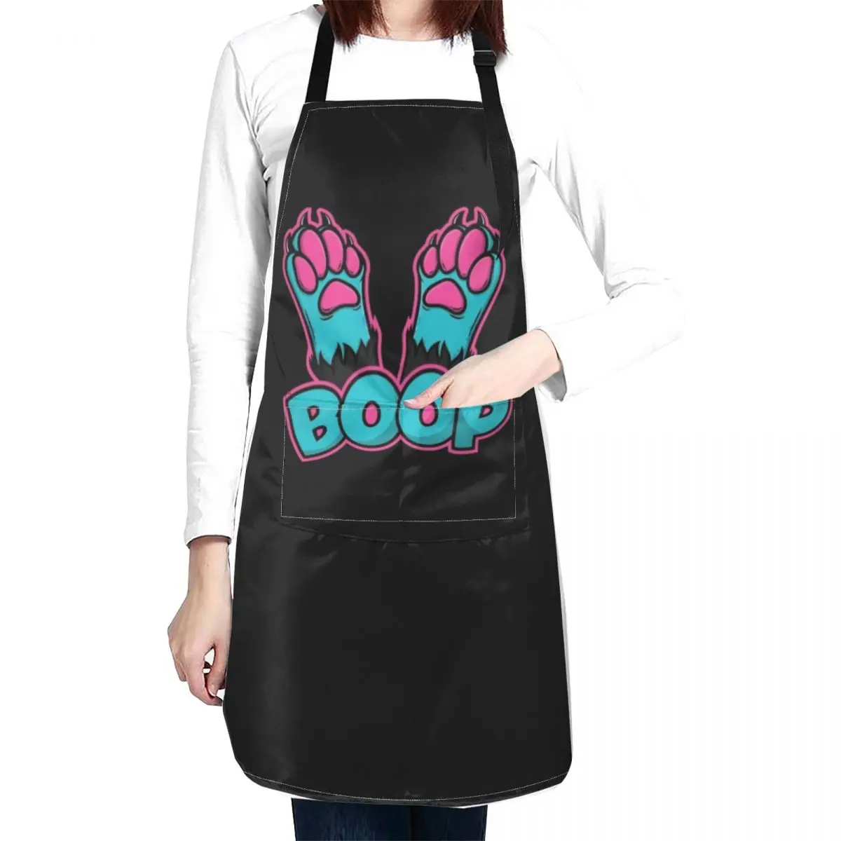 Furry Fursona Fandom Toe Beans Feet Boop Apron restaurant accessories Kitchen Women Camping Woman Kitchens Apron