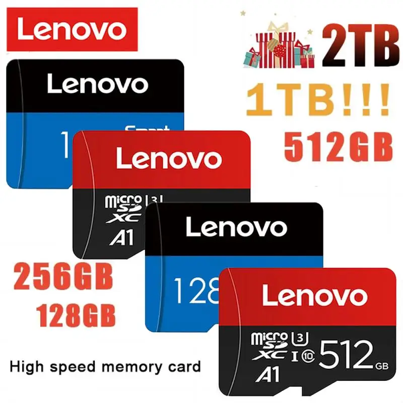 

Lenovo карта памяти, класс 10, 512 ГБ, 256 ГБ, 128 ГБ