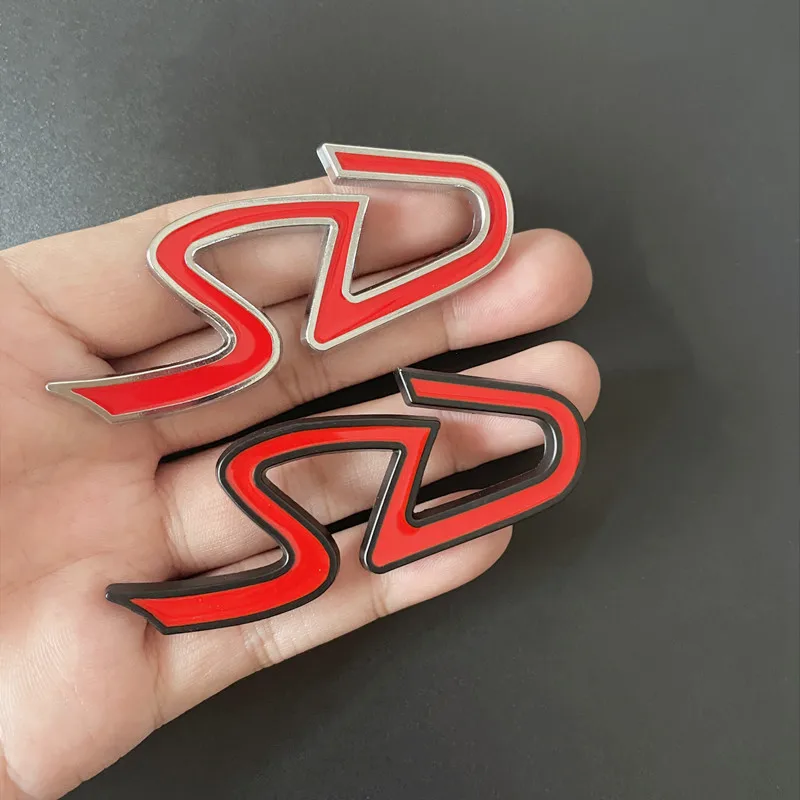 3D Metal SD D Logo Badge Emblem Car Rear Trunk Sticker Decals For Mini Cooper D SD Clubman Countryman F54 F55 F56 F60 R55 R60