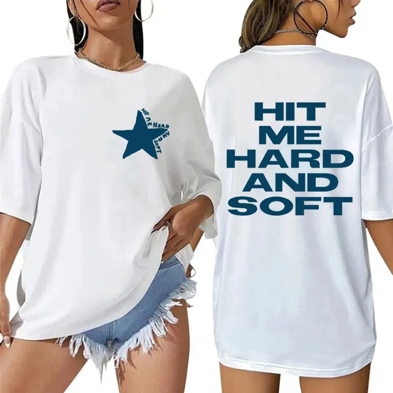 Hit Me Hard and Soft 2025 Tour T-Shirts Fashion Harajuku Hip Hop Men Women Short Sleeve Oversized Cotton Summer T Shirts Gifts