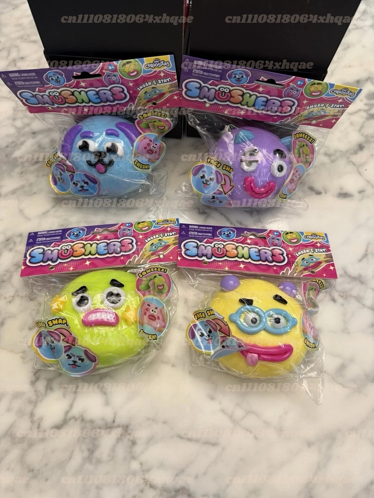 Smushers Face Squishy, Smushers Squishy, Caras Intercambiables, Rebote Lento
