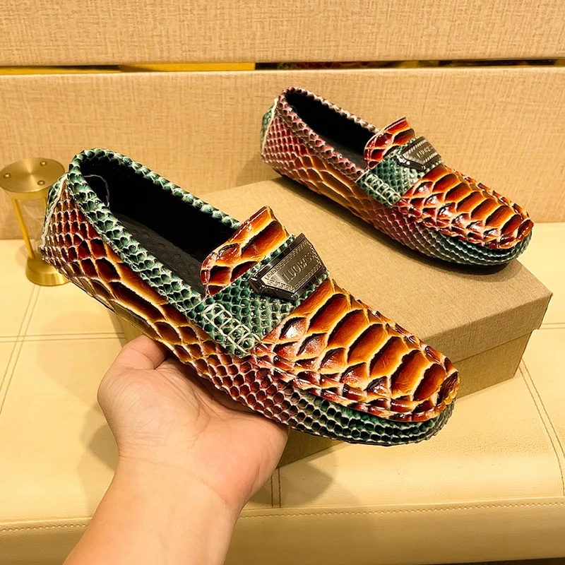 Handmade Loafers for Men Business Shoes Formal Leather Casual Shoes All-match Male Moccasin Man Slip on Flats Man Driving Shoes