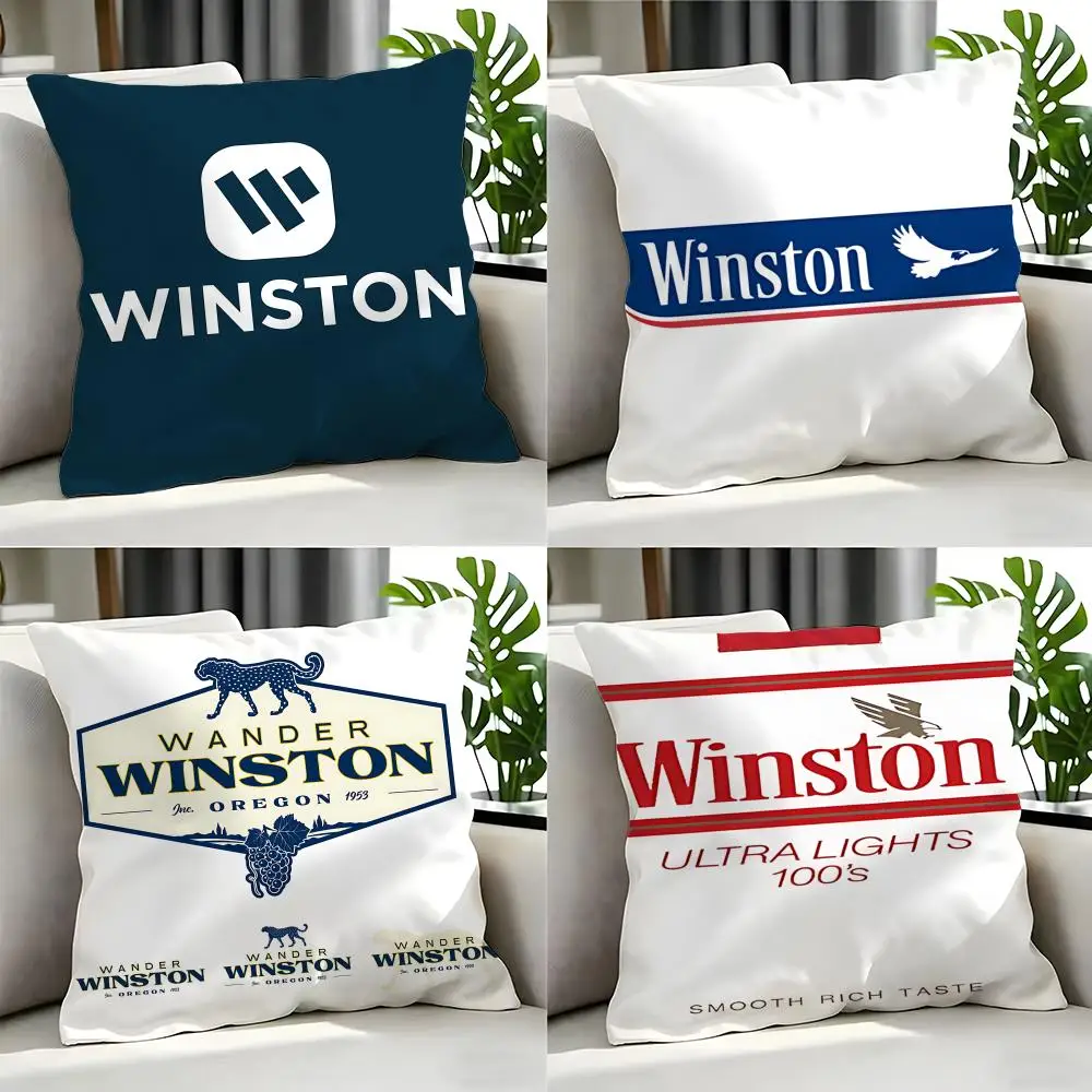 cigarette Winston Cushion Cover Cushion Cover Set 4Pcs 50x50 45x45 40x40 Pillowcase Decorative Sofa Home Decor