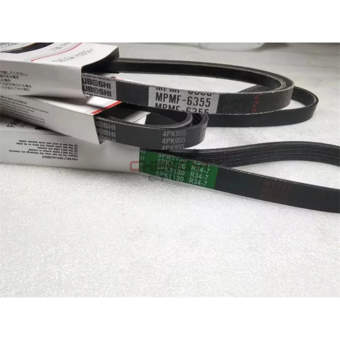 حزام مروحة المحرك مضخة الطاقة حزام مضخة تكييف الهواء لباجيرو مونتيرو V23W V43W MD199223 MD308925 MB813344 MZ690247 #4