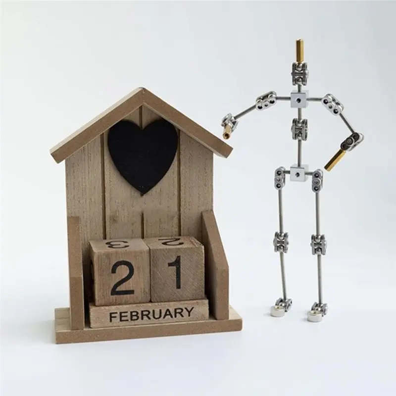 【ALLOWANCE】Stop Armature Puppet Stainless Steel Skeleton DIY Animated Figure Flexible Model 12Cm