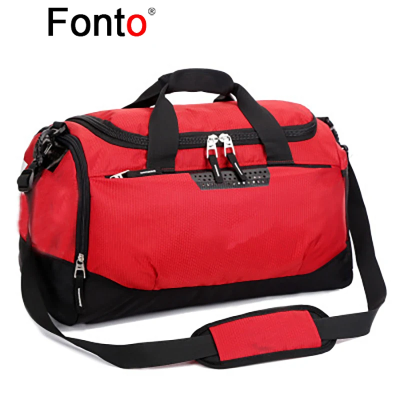 

Fonto Gym Fitness Training Bags Outdoor Travel Sport Bag Women Men Multifunction Dry Wet Separation Bags Sac De Sports