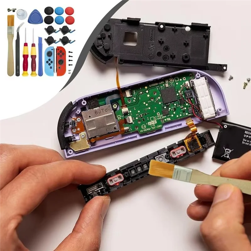 ABKQ-Joystick Repair Set Precisive Joystick Screwdriver Set Portable Gamepad Maintenance Tool Beginner Game Devices Supplies