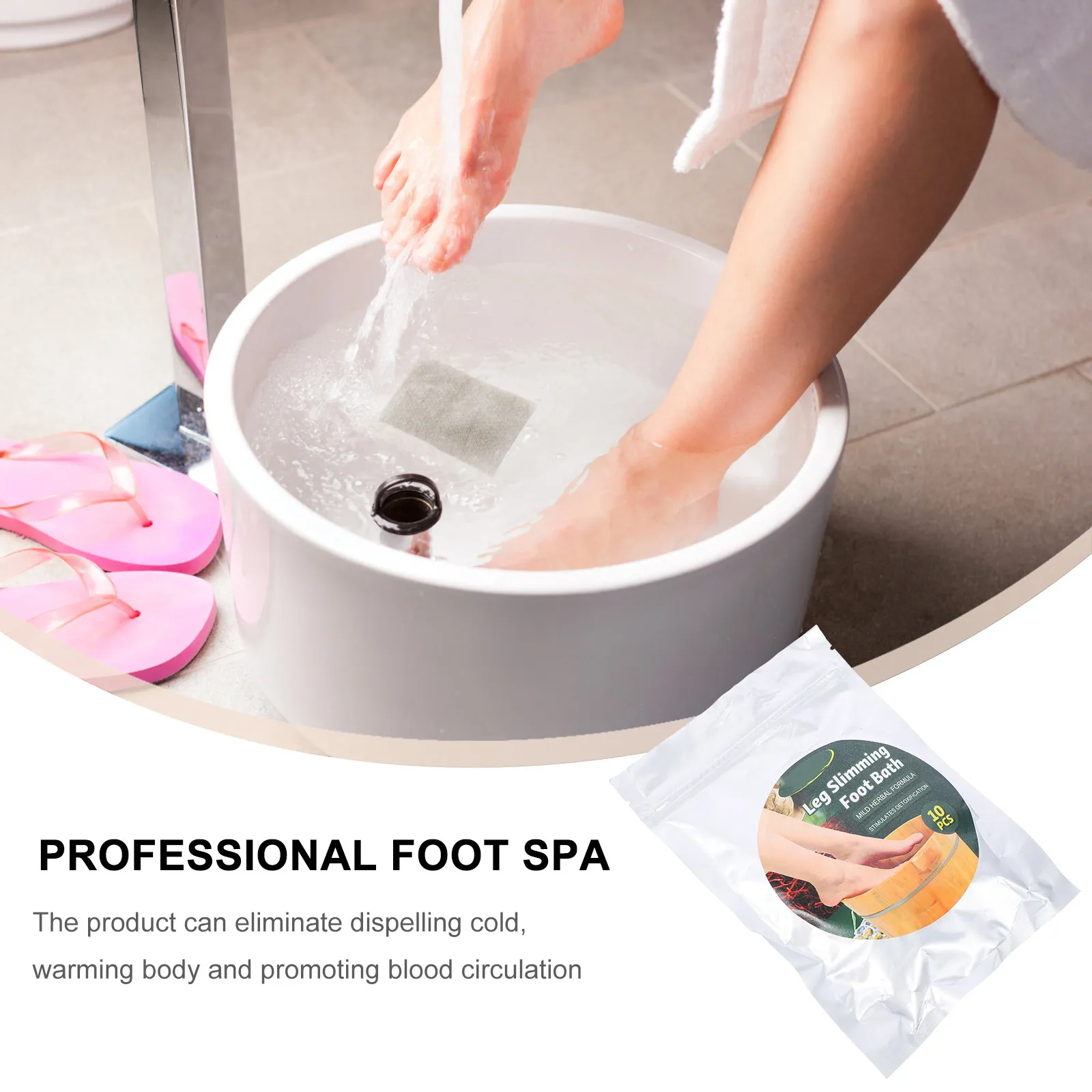 10Pcs Foot Soak Tablets Detox Warm Promote Circulation Convenient Disposable Foot Spa for Elderly Home Accessory - view 5