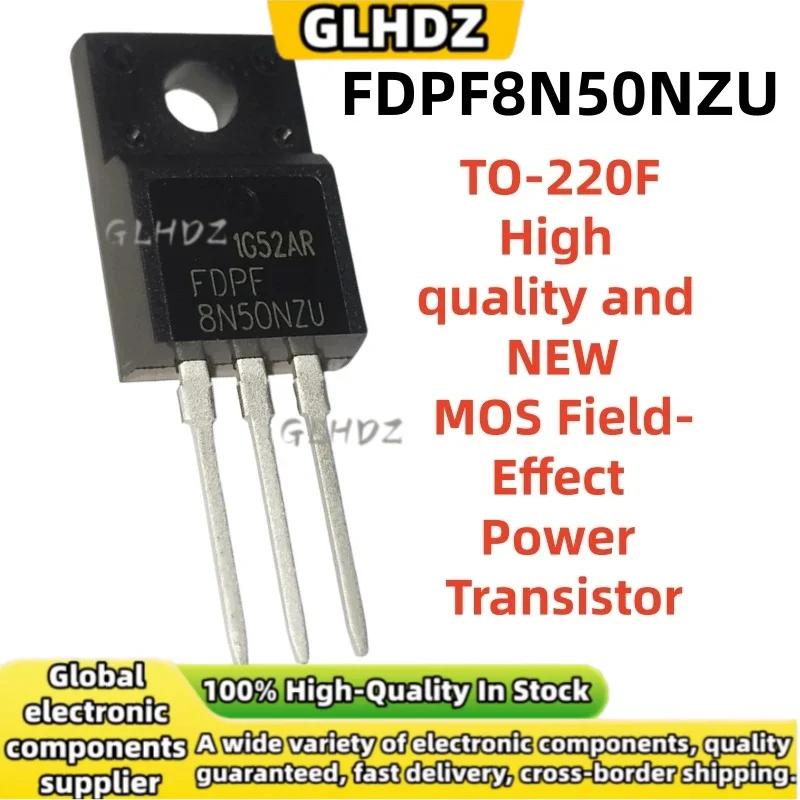 10-20-30PCS FDPF8N50NZU TO-220F MOS Field-Effect Power Transistor brand new in stock