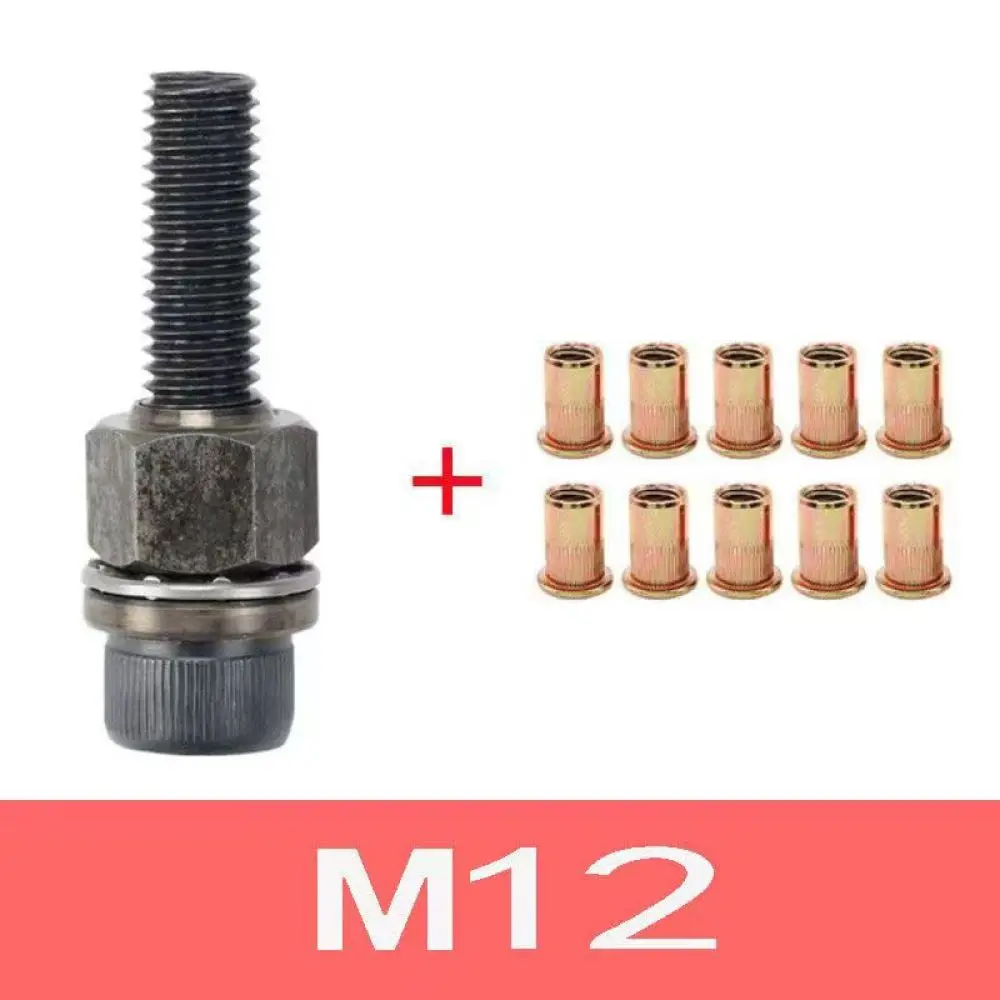 Manual Riveter Tool Set M3 M12 Threaded Rivet Nuts For Automotive Sheet Metal Repair Hardware Fastener Professional Utility