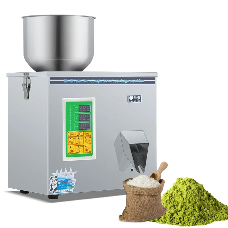 

1-100g Bottle Food Nuts Granule Herbs Candy Spices Flour Milk Tea Coffee Powder Semi Auto Powder Weighing Filling Machine