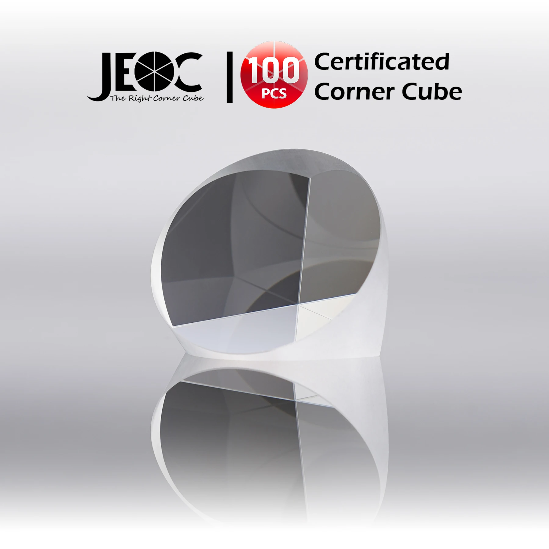 100pcs JEOC Certificated Corner Cube, 38.1mm (1.5