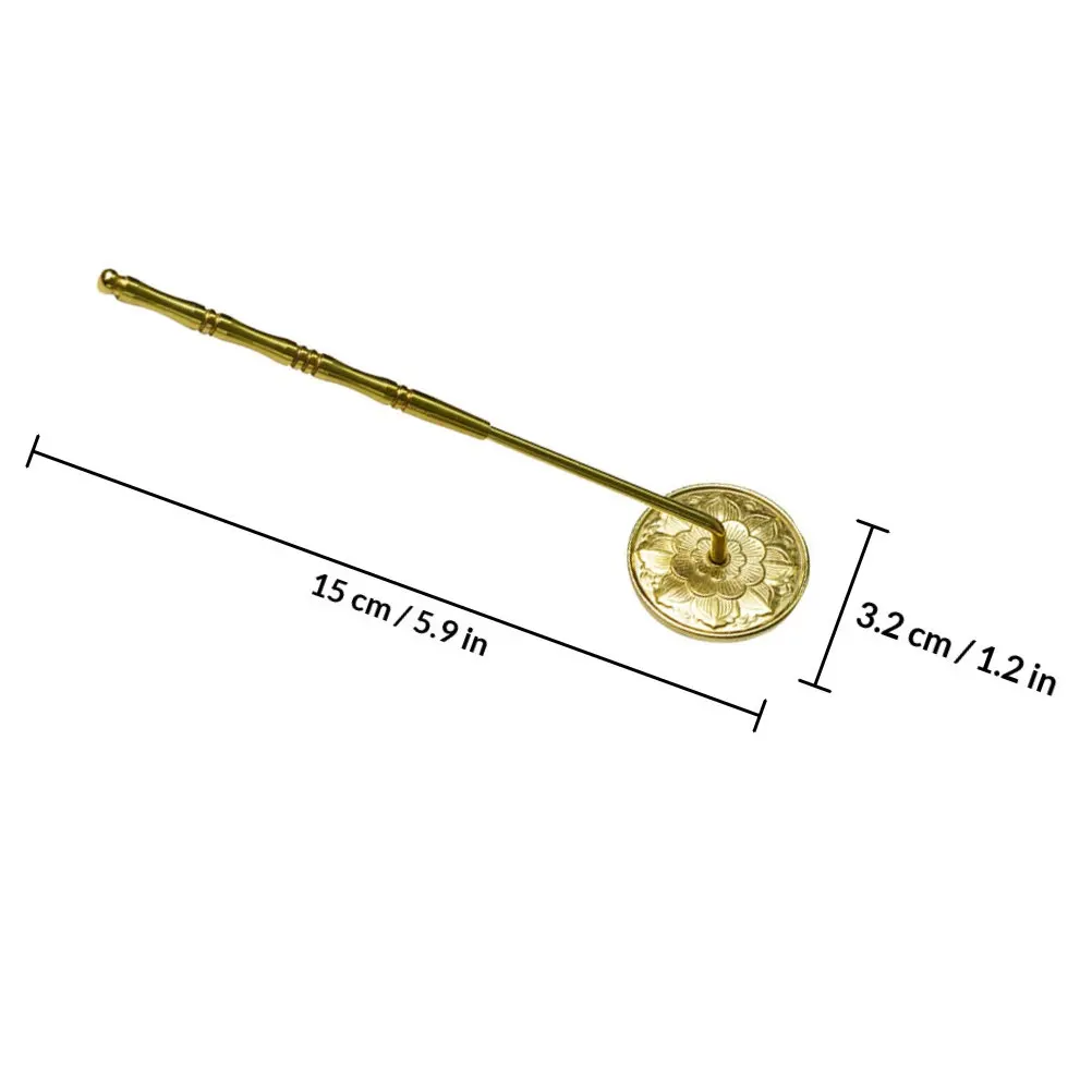 Long Handle Copper Incense Ash Presser Incense Powder Mold Aromatherapy Burner Accessory Tool Ash Sealing Stick Shovel
