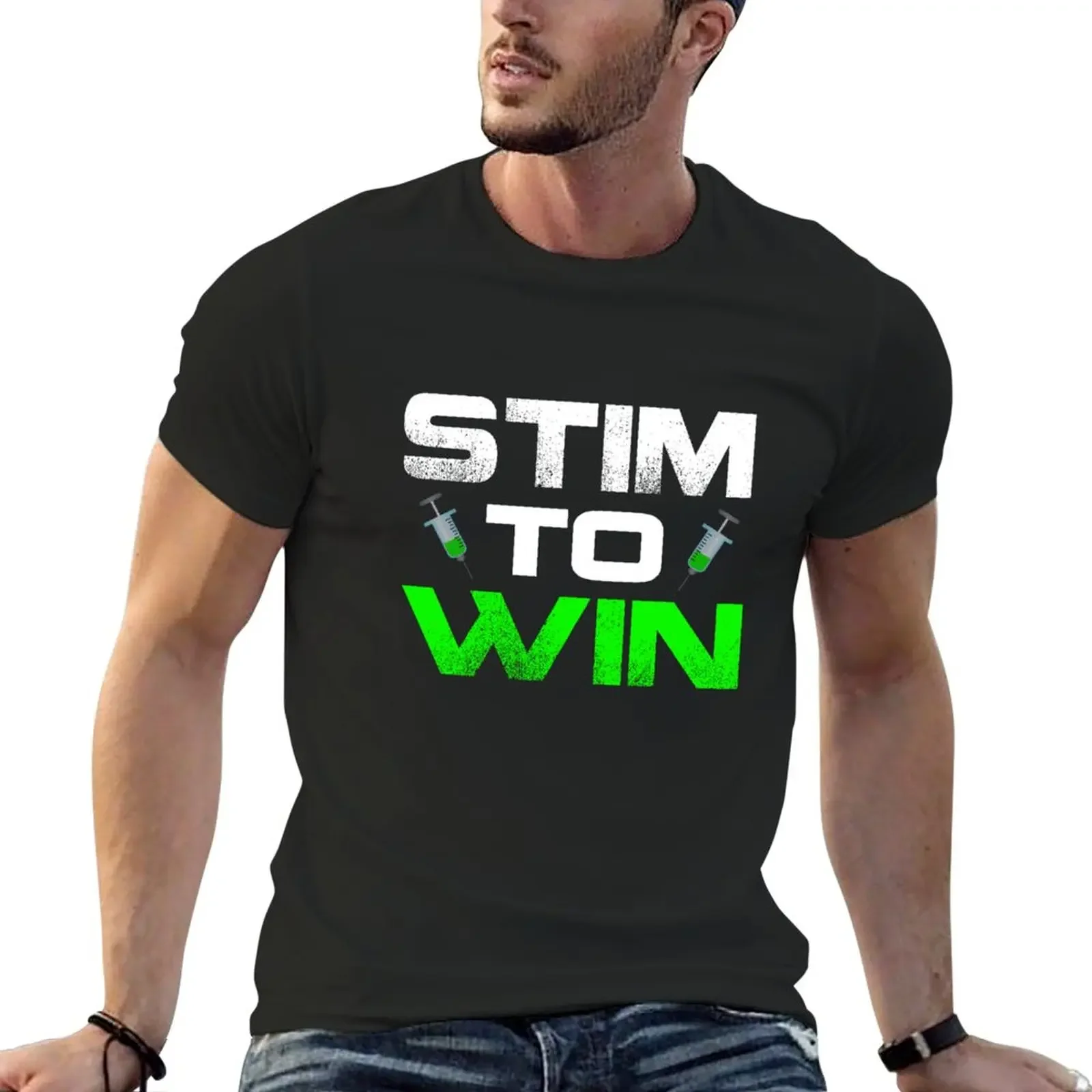 

New Stim to Win T-Shirt designer shirts korean fashion Luxury man mens cotton t shirts