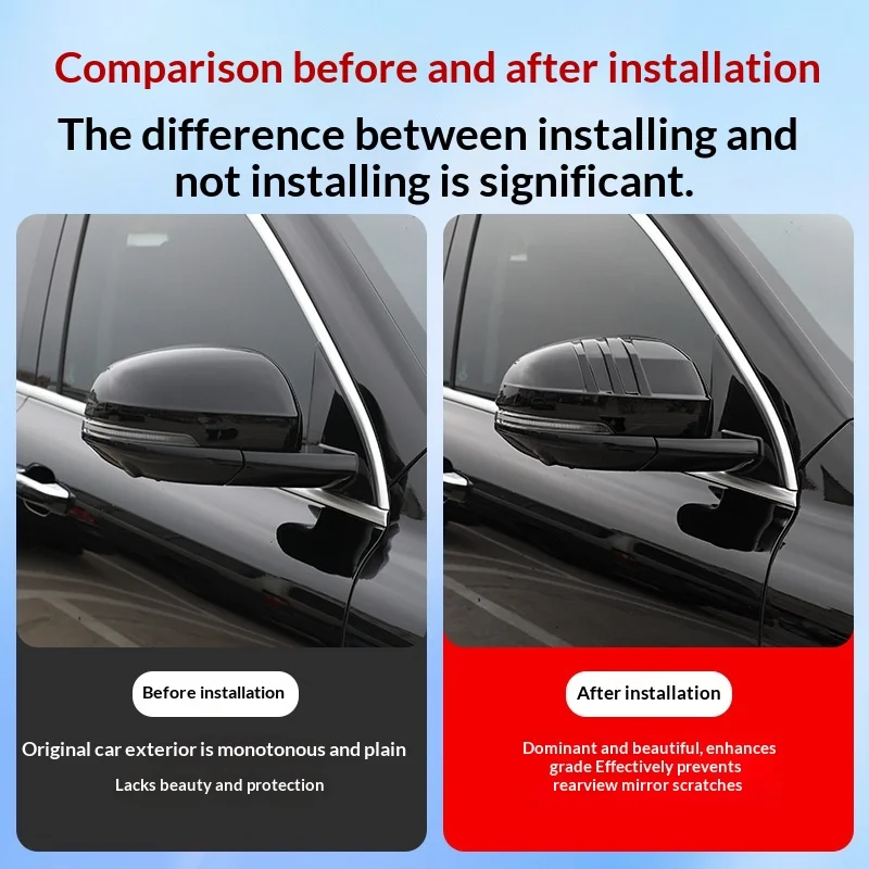 2Pc for GWM Tank 500 Hi4-T Hi4-Z Car Rearview Mirror Protective Cover ABS Scratch-resistant Reverse Mirror Cover Car Accessories