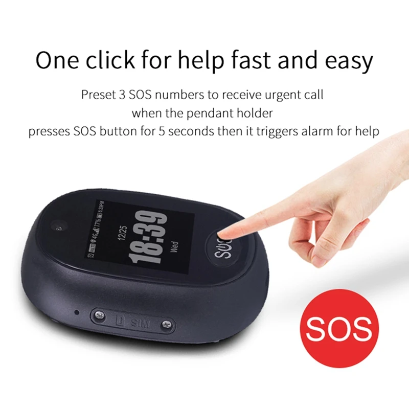 A15R -4G GPS Tracking Pendant V45 For Kids Elder Mini GPS Personal Tracker Alarm Talking Clock Waterproof