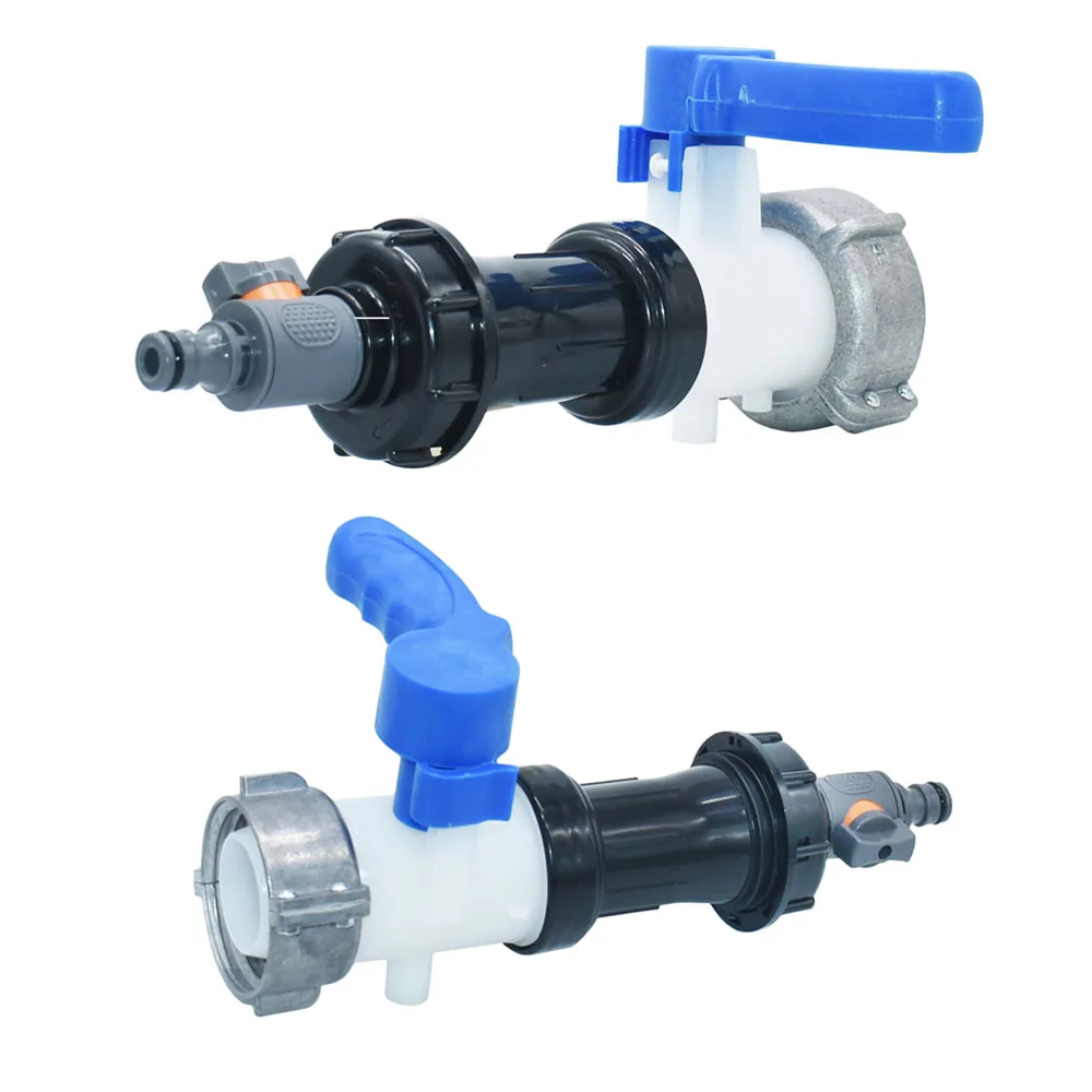 IBC Water Tank Tap Connector S60 75mm x 16mm Nipple Valve Faucet Hose Connector  DN40 DN50 Thread Outlet Fittings