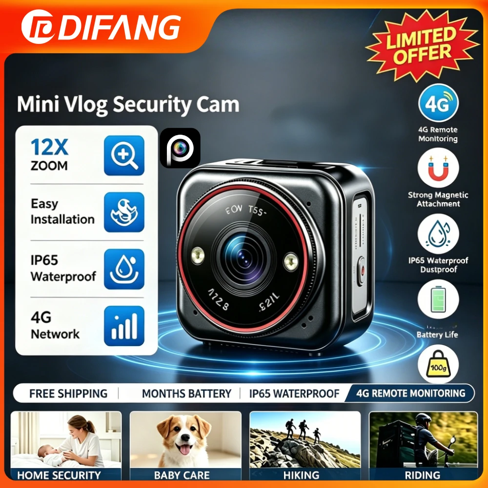 Smart Home Battery Camera Ezviz - Mini caméra CCTV 4G AOV, batterie