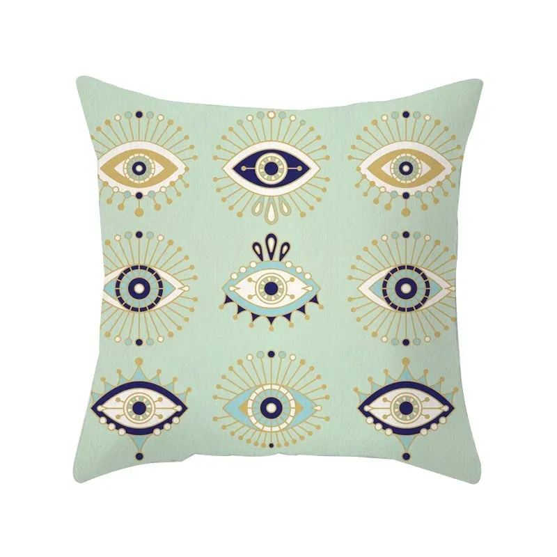 Fresh Green Pattern Pillowcase Living Room Office Home Pillowcase Car Ornaments