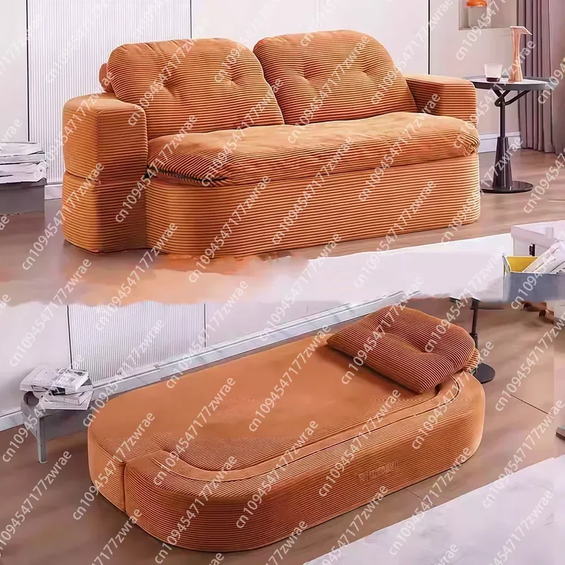 Vacuum Compressed Kangaroo Sofa for Small-sized Living Room, a Dual-purpose Lazy Sofa Bed for Both Lying and Sleeping