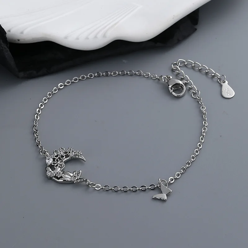 VENTFILLE 925er Sterlingsilber, diamantbesetztes Schmetterlingsarmband, Damenmode, Temperament, Blume, verstellbares Armband – Detail 33