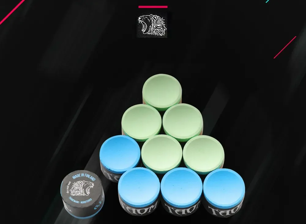 TAOM-Queue de Billard Professionnelle, Craie Ronde, Pyramide 2.0, Bleu, Rose, Snooker PYRO, V10