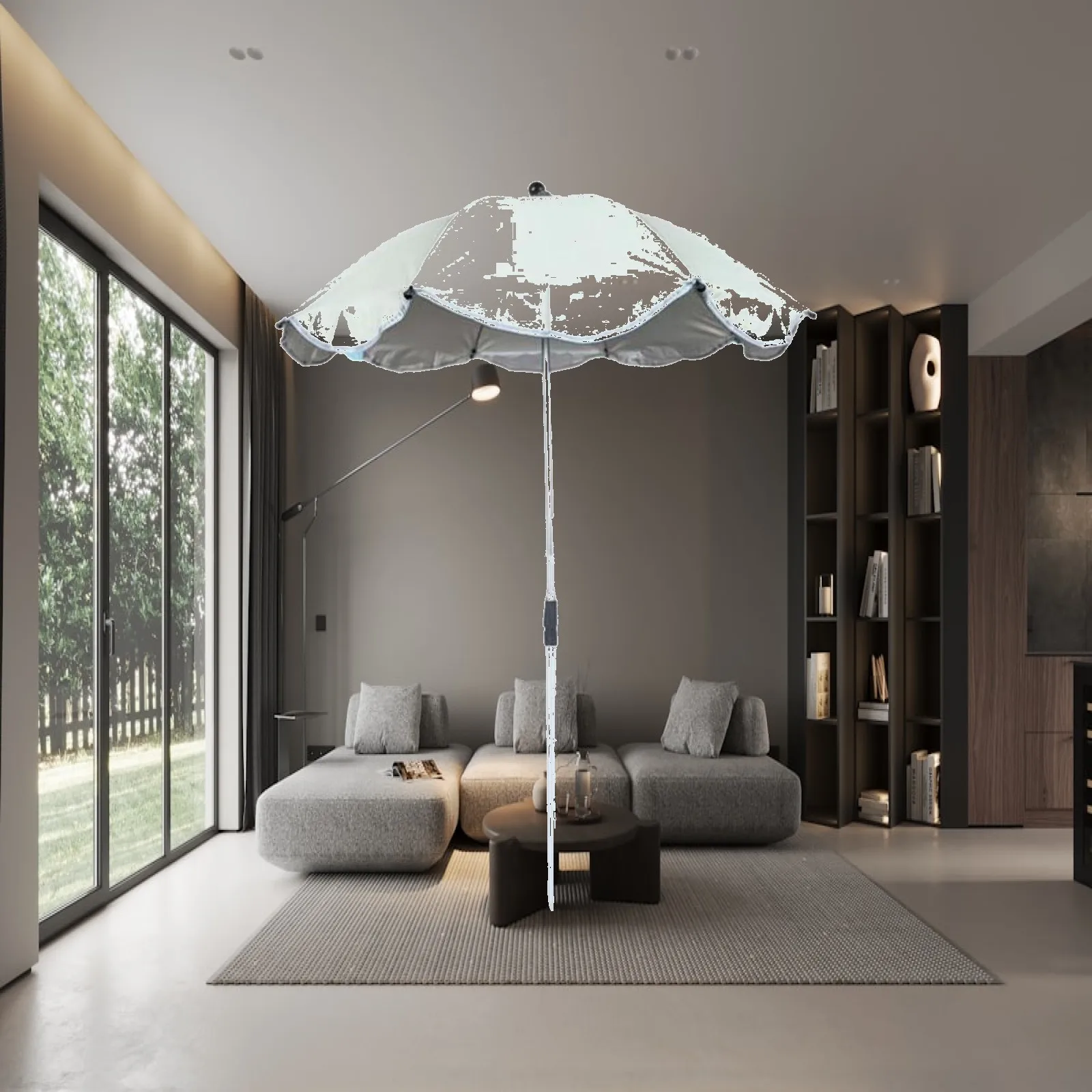 Outdoor Shade Canopy Ultralight Sun Protection Umbrella for Balcony Garden Bed Outdoor Plant Cover