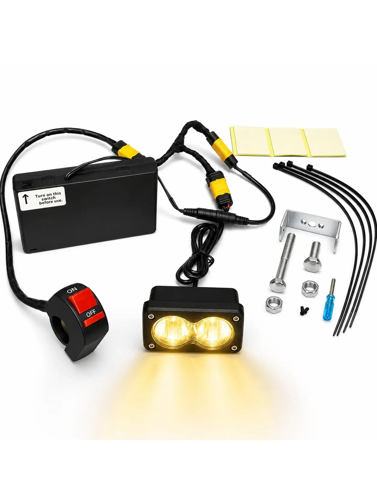 AliExpress NONE Wireless BAJA LIGHT 18W Dual Lens 1000LM Universal LED Headlight for Sur-Ron Dirt Bike E-bike Bicycle