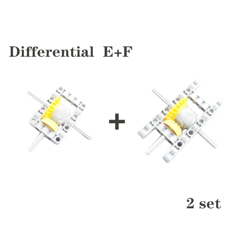 Engrenagem diferencial para blocos de construção, tijolos, casa de engrenagens, 28 dentes com furo redondo do eixo, peças técnicas, 65414, 65413, 62821