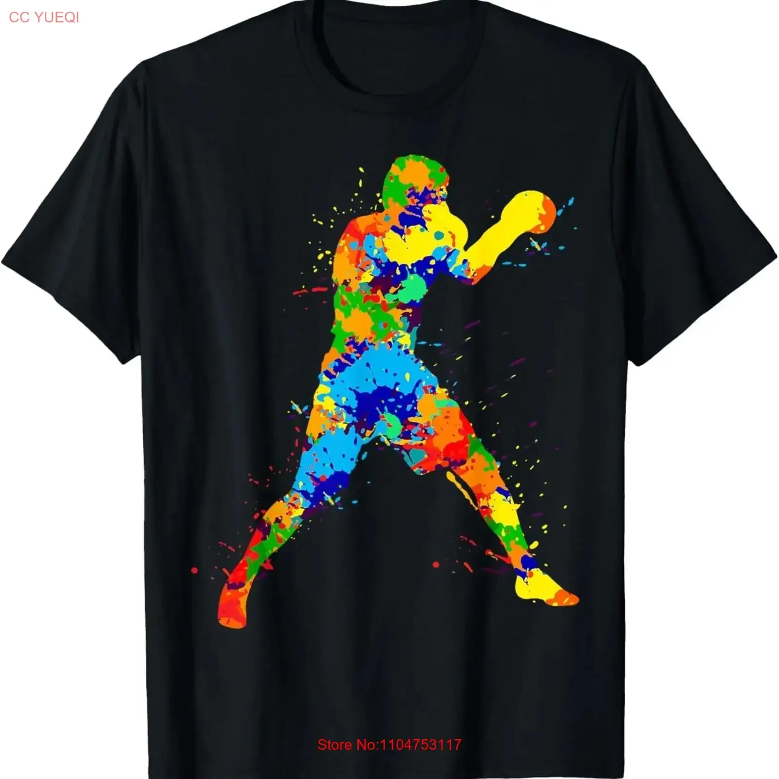 Boxing Boxer Boys Men T Shirt long or short sleeves vintage Washed streetwear graphic Stretched homme Comfortable Stylish