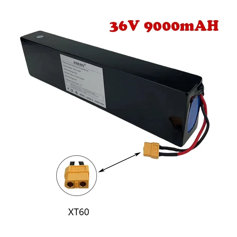 2024 New 36V 10S3P 9.0Ah Li-ion Battery Pack 18650 500W High Power Battery for Xiaomi Electric Batteries A-level Battery Cells