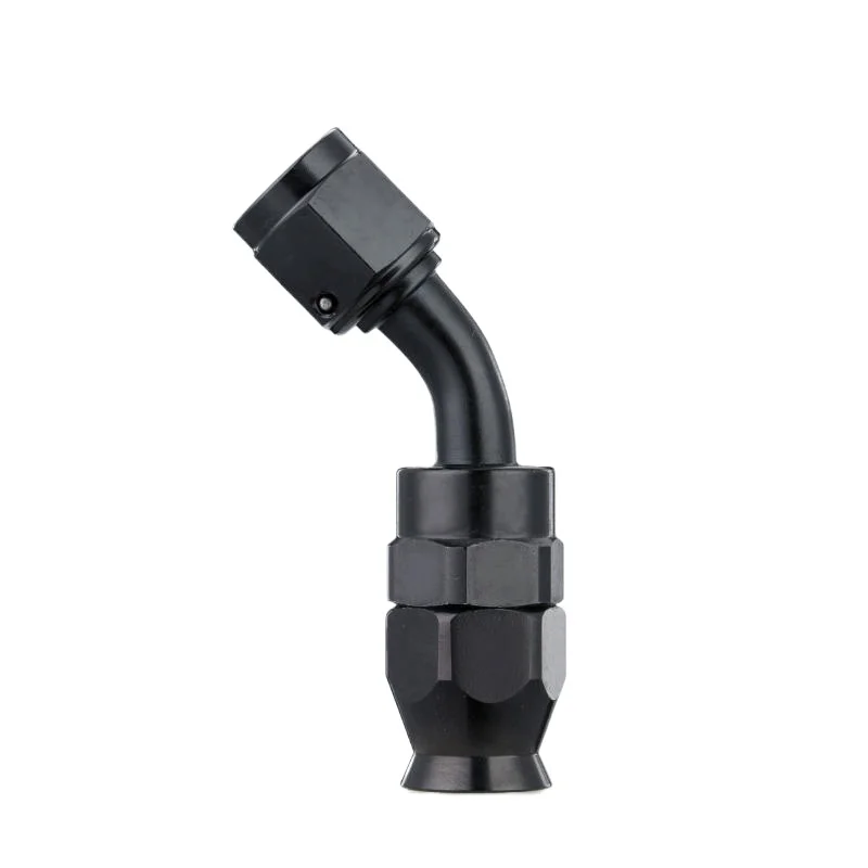 10PCS Universal Straight 45 Degree AN3 AN4 AN6 AN8 AN10 AN12 Hose End Fitting Hose Adapter For Swivel PTFE Oil Fuel Line