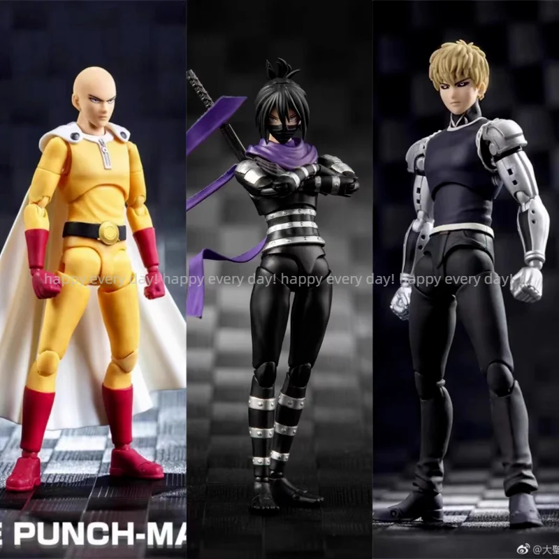 متوفر في المخزون شخصية أنيمي داسين نموذج Greattoys GT One Punch Man NEO HEROES Figures Saitama Genos Speed Sonic SHF PVC الشكل