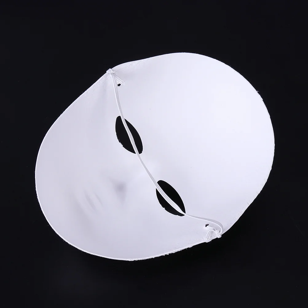 

4Pcs DIY Blank White Paper Masks for Halloween Dance Party Festival Performance Scary Costume Mask Halloween Costume Mask