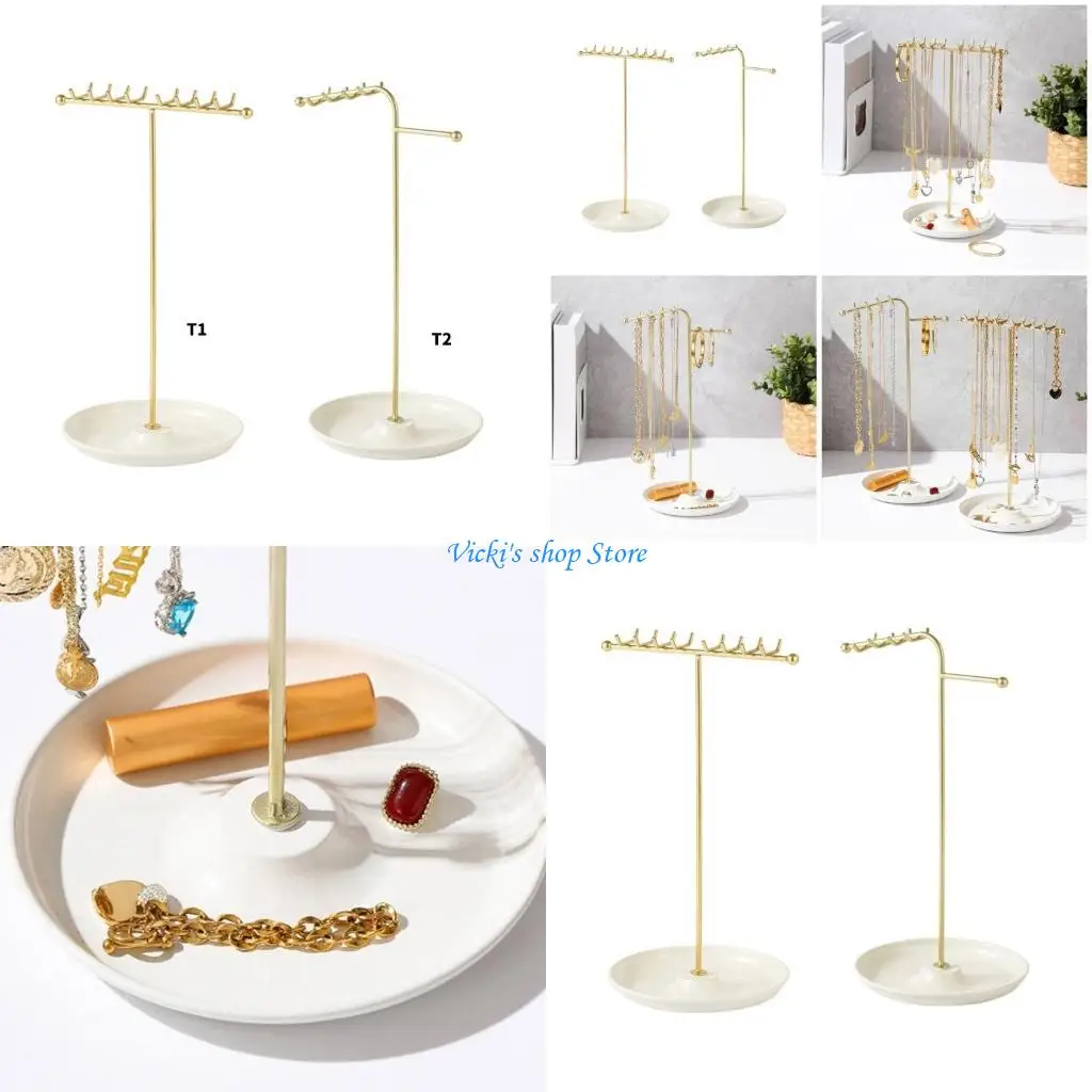 

Sturdy Metal Storage Stand for Necklaces Bracelets and Fashion Jewelry