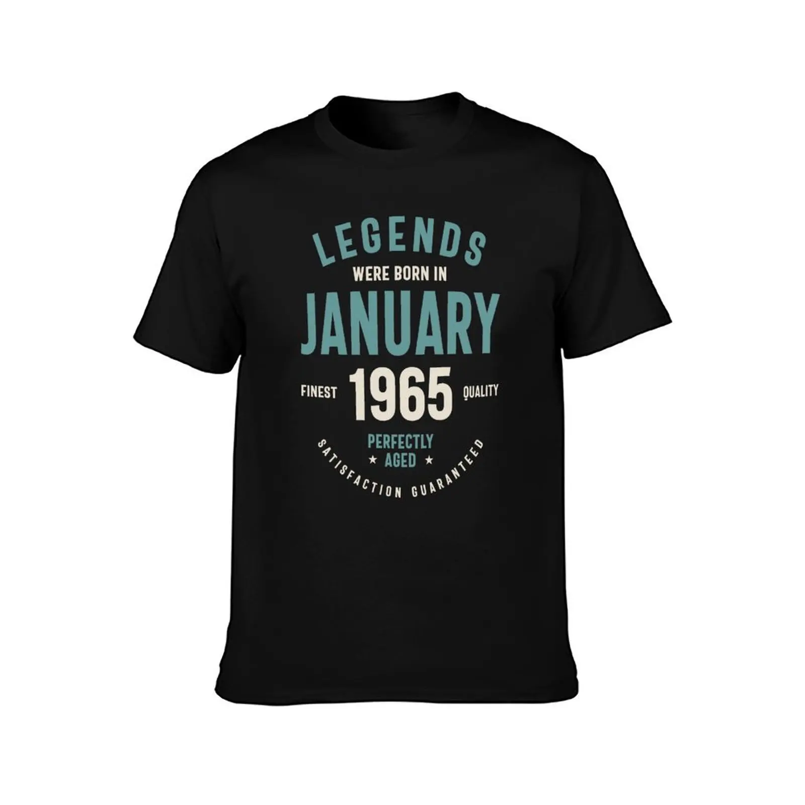 Legends Were Born In January 1965 Birthday Gift T-Shirt anime vintage men clothings