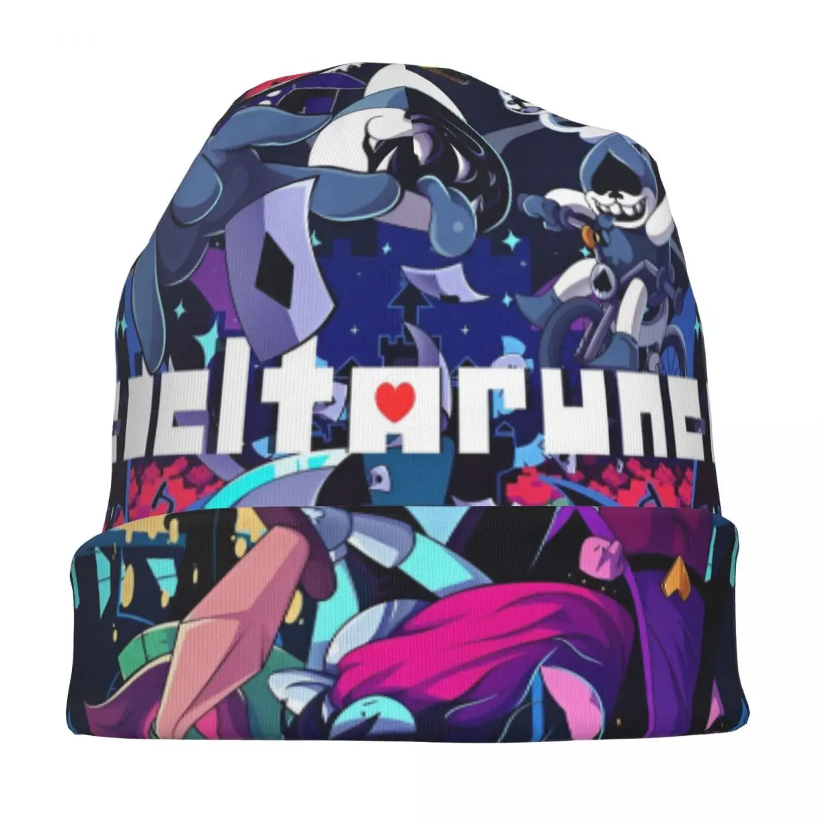 Deltarune Skullies Beanies Hats Cool Men Women Ski Caps Warm Dual-use Bonnet