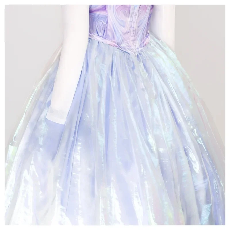 ♥ 2026 New Movie Wicked Glinda Cosplay Costume Iridescent Purple Witch Dress Women Halloween Fancy Party Stage Perfo ★ Look at m view 6