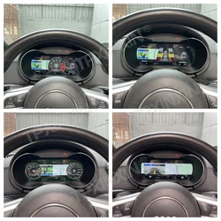 For AUDI TT 2006 - 2014 Car LCD Dashboard Panel Virtual Cockpit Digital Cluster Instrument Multimedia Speedometer GPS Unit