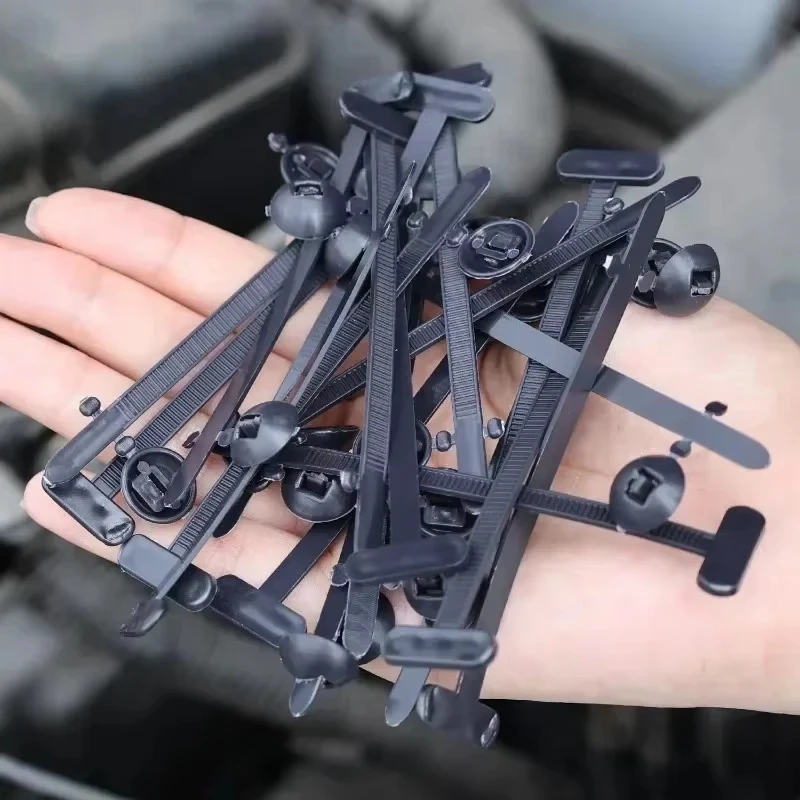 Versatile Nylon Cable Tie Buckle Auto Fastening Straps Heavy Duty Multi-Purpose Self-Locking Zip Ties Holder for Organizing