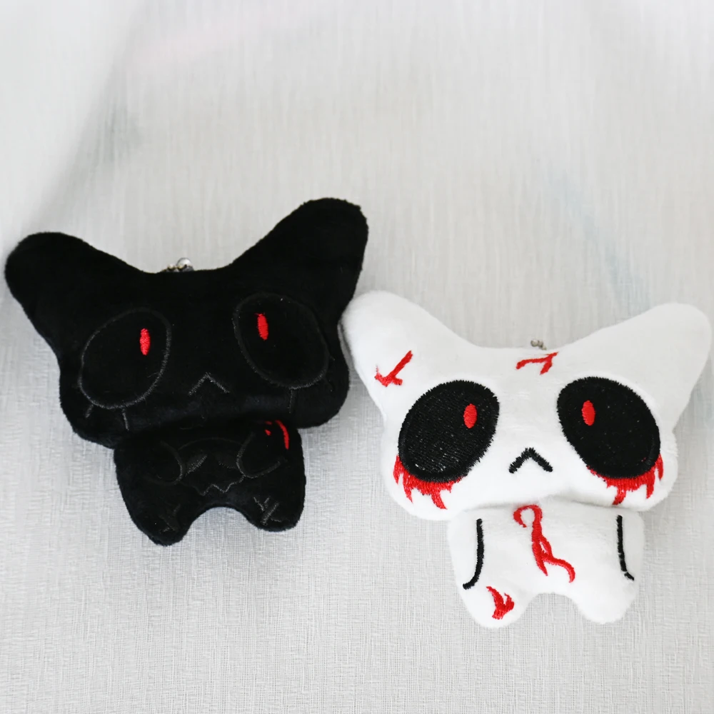 Halloween Horror Plush Keychain Creepy Bloody Monster Doll Goth Bag Charm Scary Accessories Party Charm Gifts