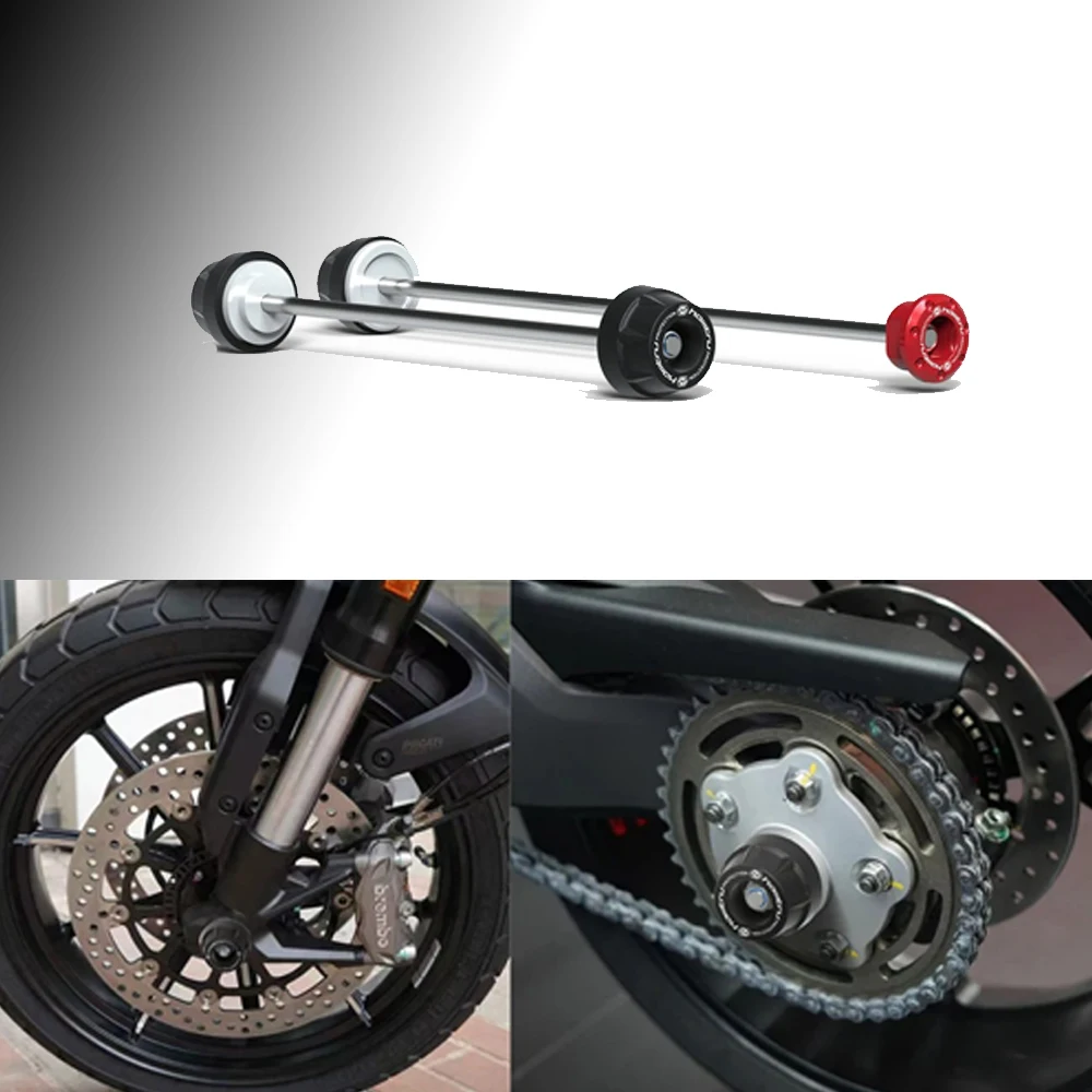 

for DUCATI Monster 796 S4R S4RS 1100 1100S Motorcycle Wheel Spindle Protection Axle Cover Set