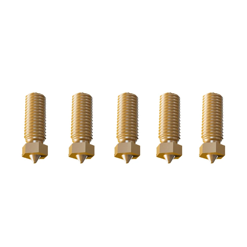 

5PCS Original FLSUN V400 3D Printer Hotend Nozzle Brass Print Head Block Double Holes 0.4mm Extruder Part for 1.75mm Filament