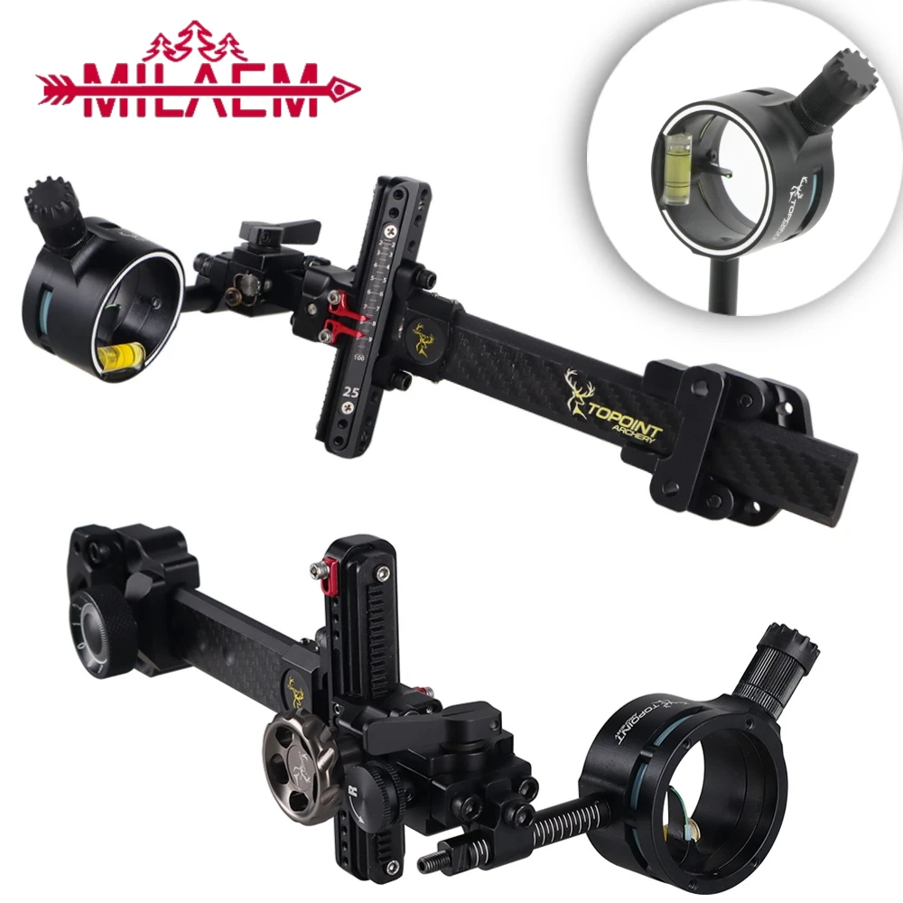 TX9610 Archery Compound Bow Sight 4X 6X 8X Carbon Rod 0.019