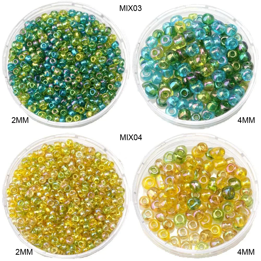 About 1000pcs/Lot 2MM Mix Colors Charm Czech Glass Seed Beads DIY Bracelet Necklace Earring Spacer For Jewelry Making