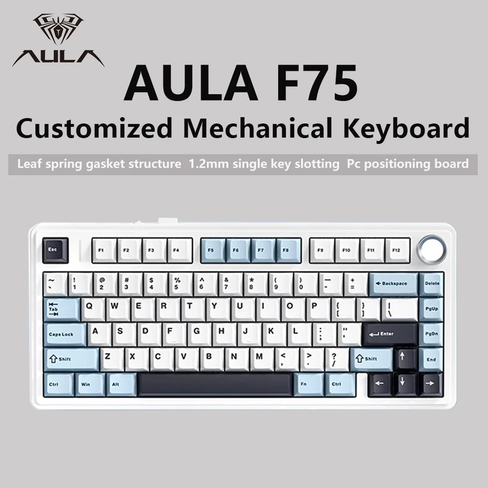 AULA F75 2.4 グラムワイヤレス/Bluetooth/有線ゲーミングメカニカル