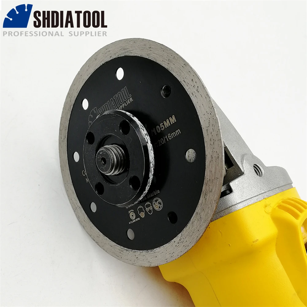 SHDIATOOL 5 قطعة Dia105mm مواصلة أسطوانة تقطيع الأسنان الضغط الساخن الماس شفرة المنشار الرخام سيراميك القاطع 4 بوصة لوحة القرص