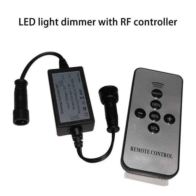 [NEW A09R!】 For Waterproof LED Underground Step Deck Light DC5-24V 15W Wireless Single Color Dimmer RF Remote Controller